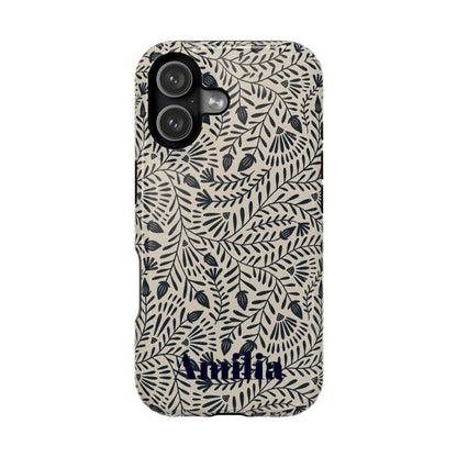 Floral Vine Magnetic Impact Phone Case — Personalized Monogram Option