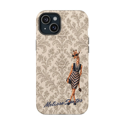 Personalized Giraffe Phone Case — Leopard Print Magnetic Impact-Resistant