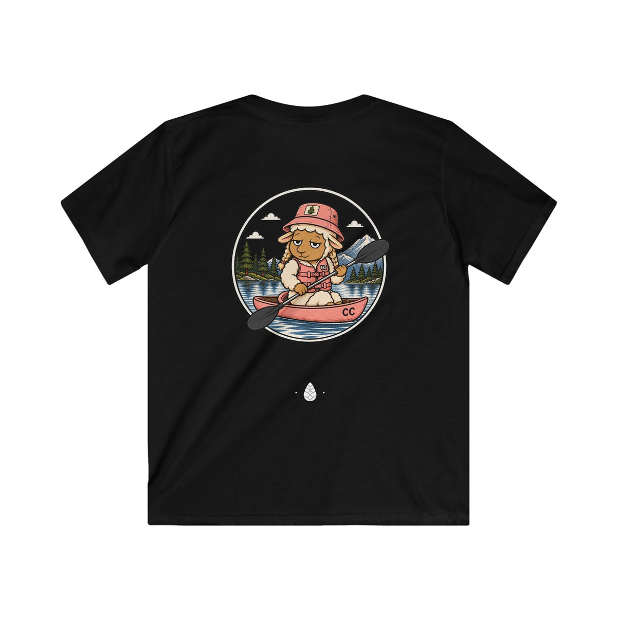 Kayak Sheep Kids T-shirt