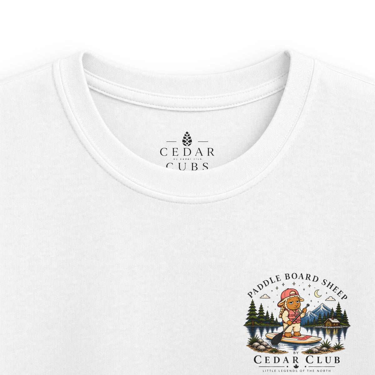 Paddle Board Sheep Kids T-shirt