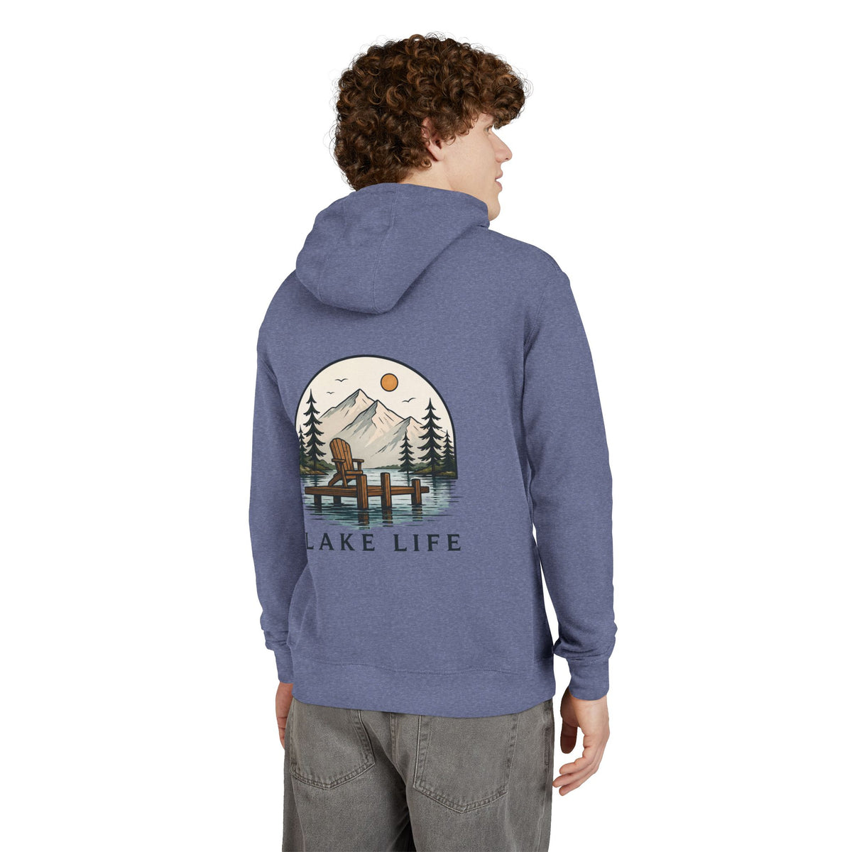 Lake Life Hoodie — Personalized Cozy French Terry Pullover