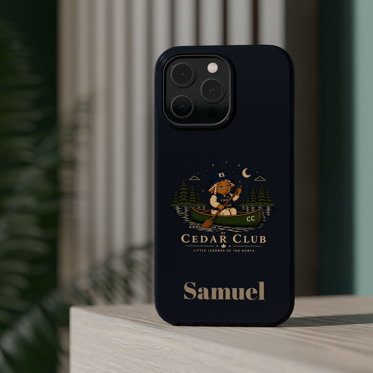 Personalized Canoeing Sheep Phone Case — Magnetic Impact-Resistant