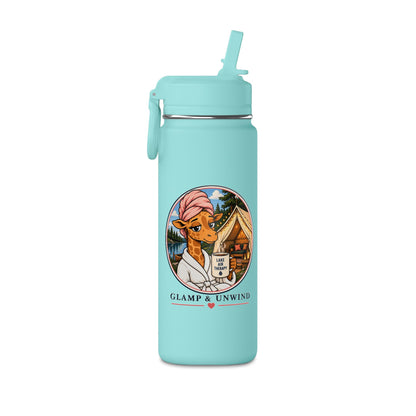 Glamp & Unwind 20oz Water Bottle — Insulated Mini Bottle