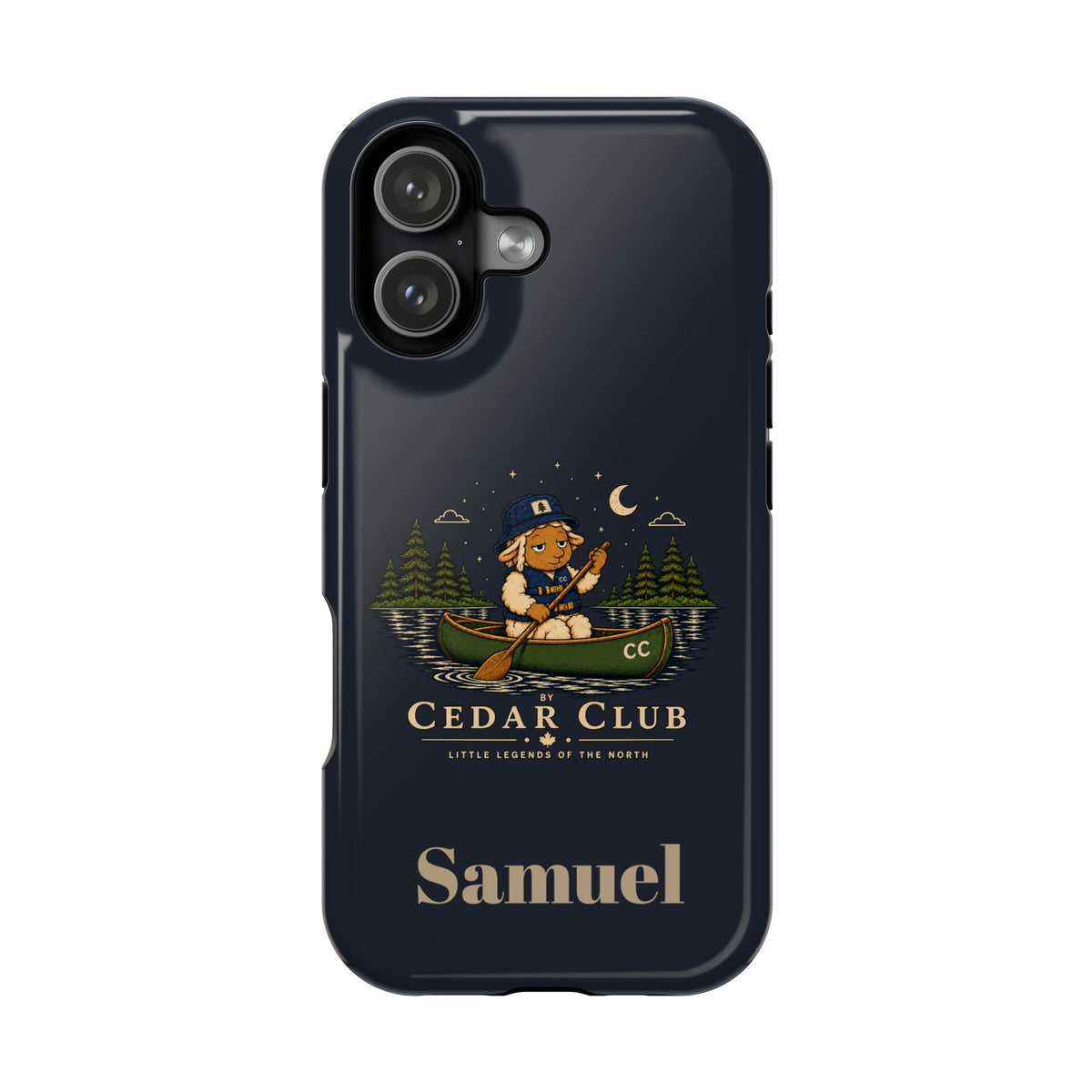 Personalized Canoeing Sheep Phone Case — Magnetic Impact-Resistant