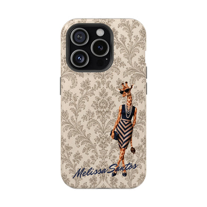 Personalized Giraffe Phone Case — Leopard Print Magnetic Impact-Resistant