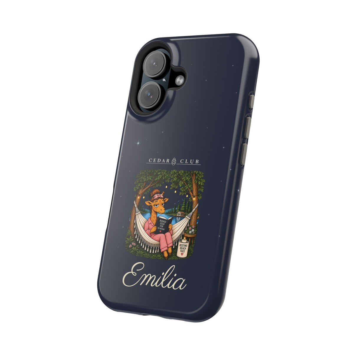 Personalized Resting Beach Face Phone Case — Magnetic Impact-Resistant