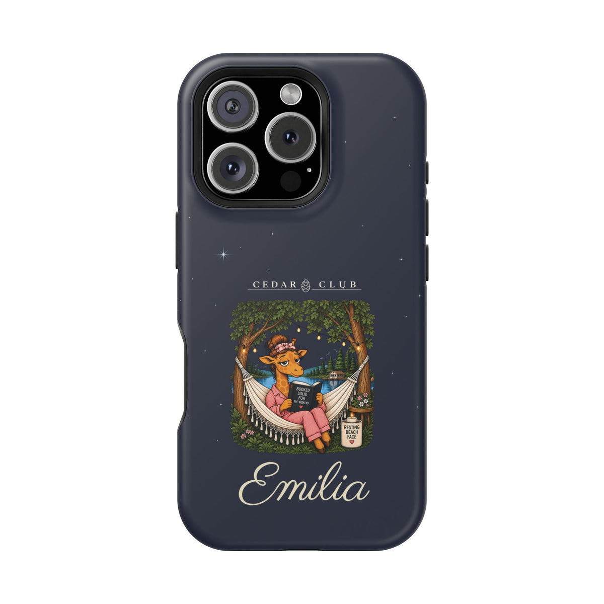 Personalized Resting Beach Face Phone Case — Magnetic Impact-Resistant