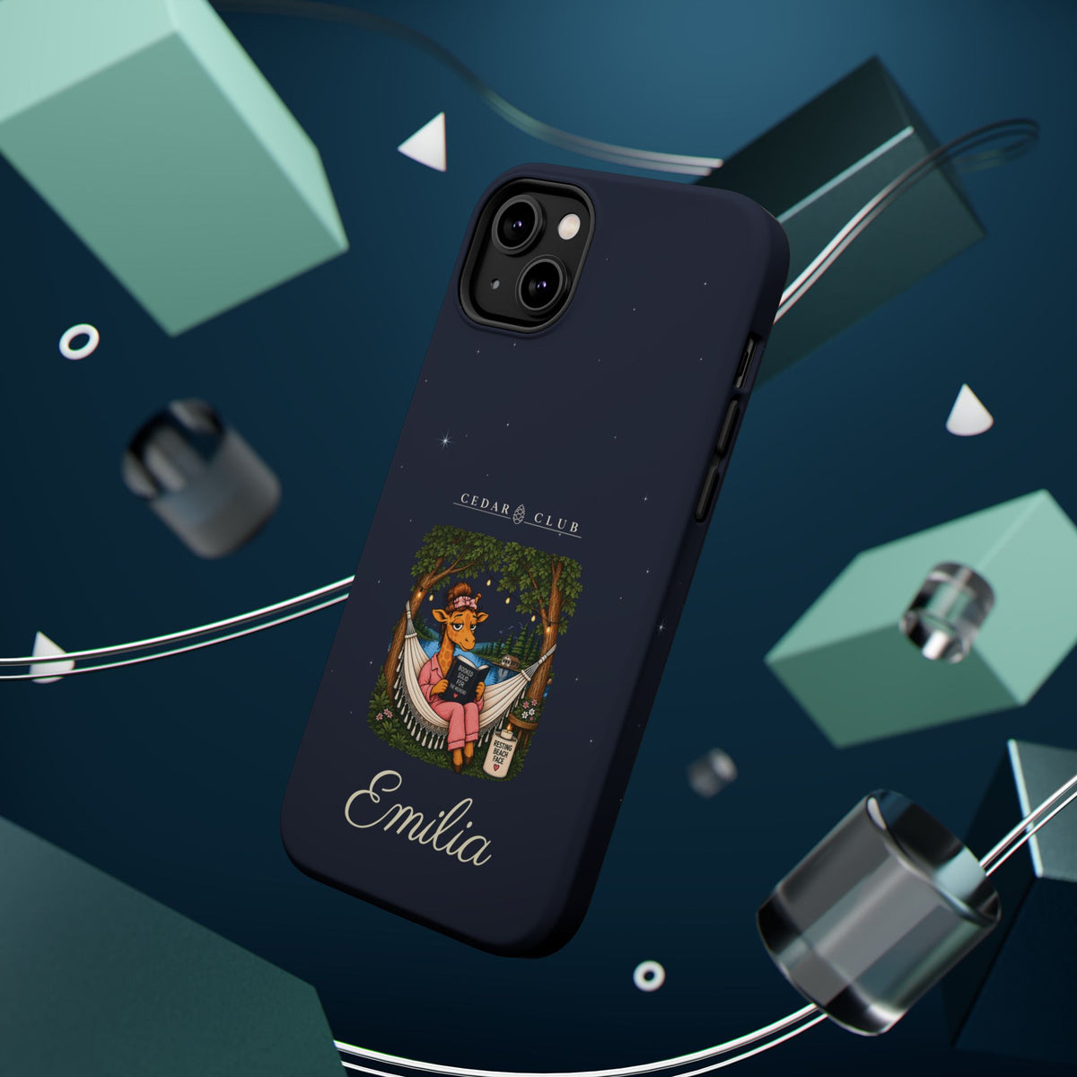 Personalized Resting Beach Face Phone Case — Magnetic Impact-Resistant