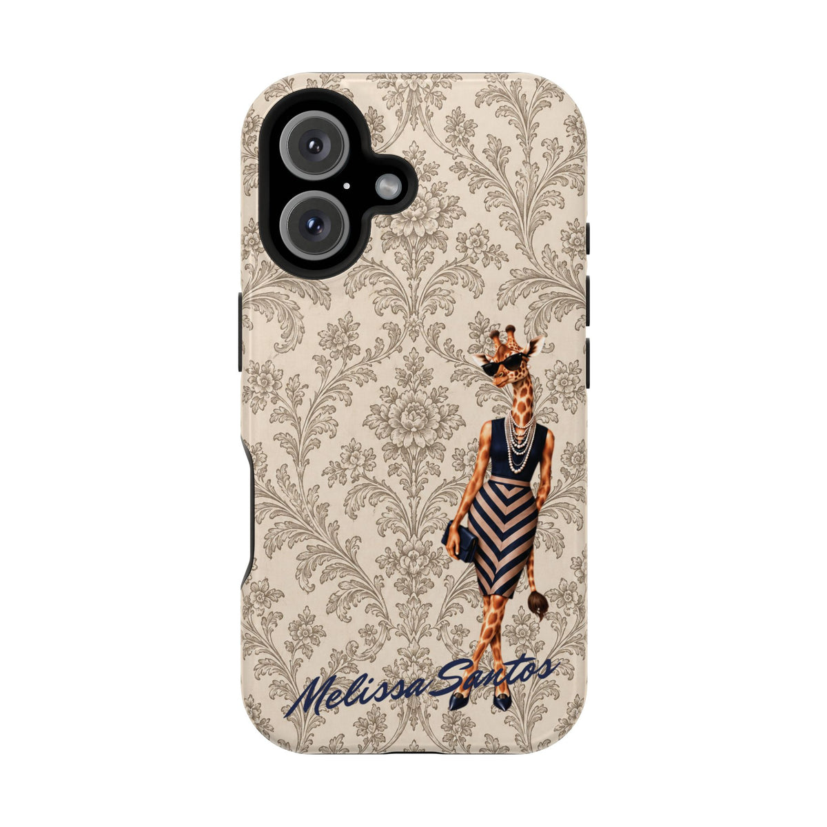 Personalized Giraffe Phone Case — Leopard Print Magnetic Impact-Resistant