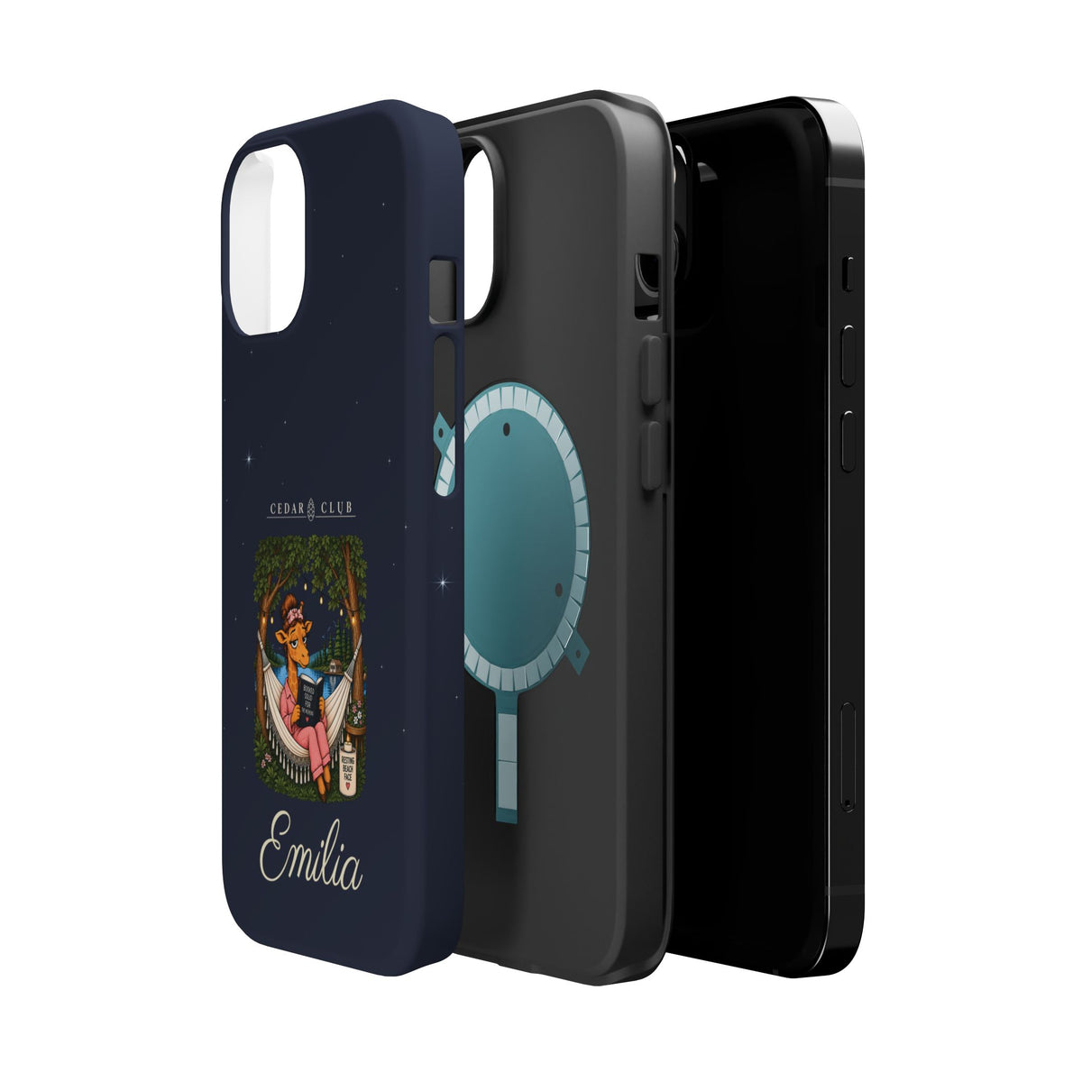 Personalized Resting Beach Face Phone Case — Magnetic Impact-Resistant