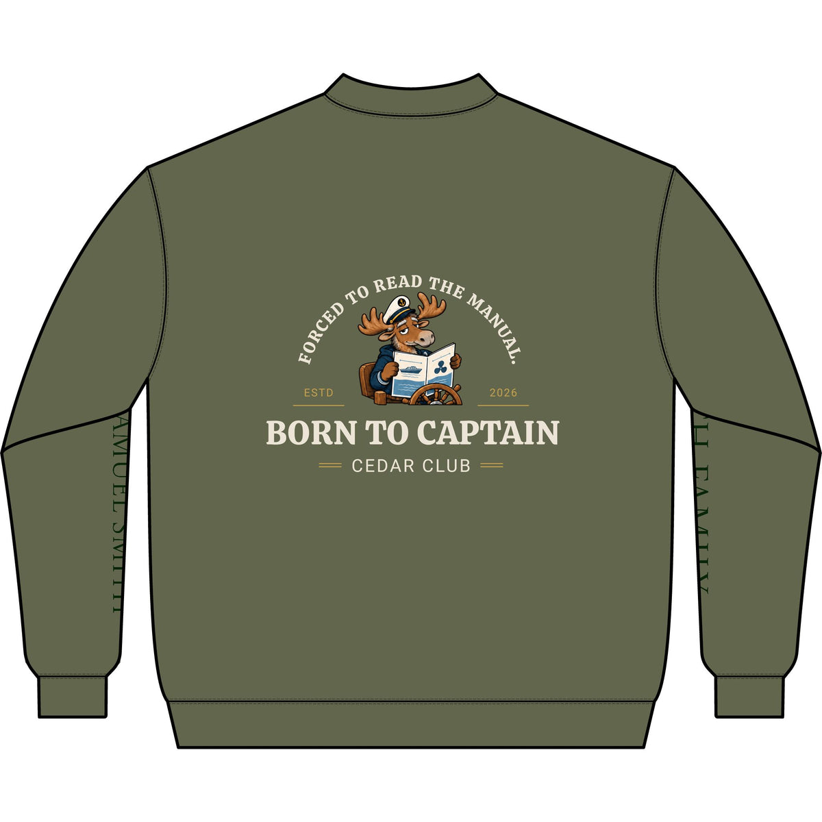 Born to Captain Q-Zip Sweatshirt