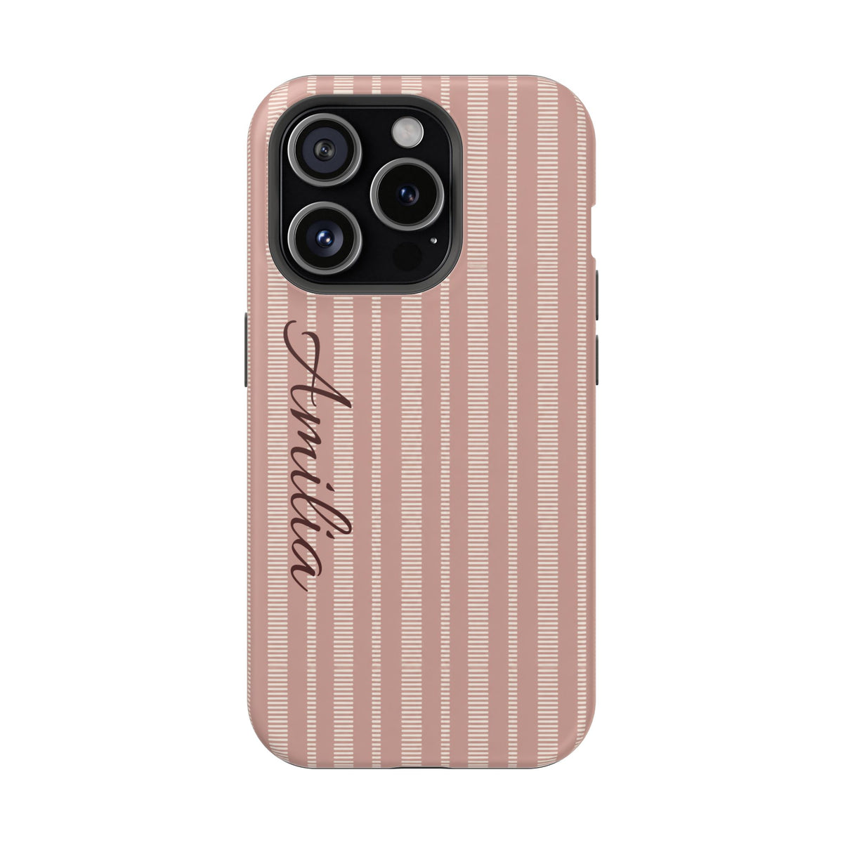 Striped Personalized Phone Case — Magnetic Impact-Resistant