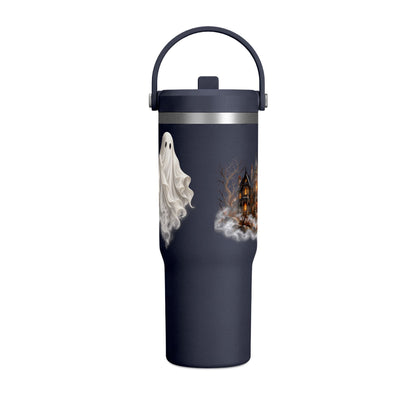 Halloween Ghost Haunted House 32oz Travel Tumbler
