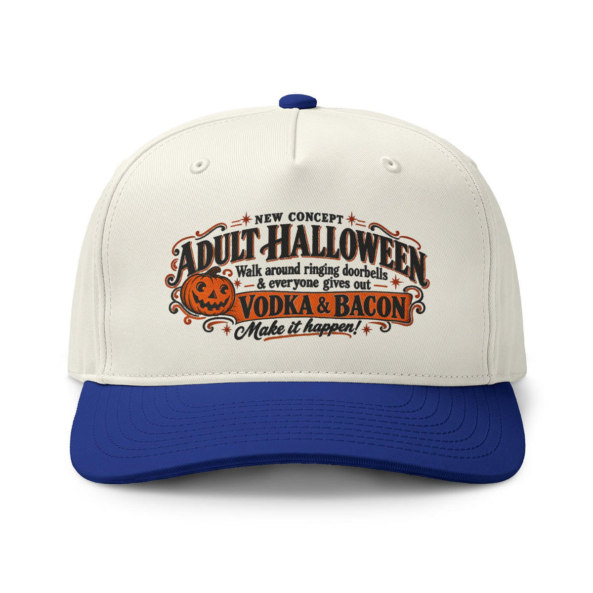 Adult Halloween Vodka & Bacon Two-Tone Cap