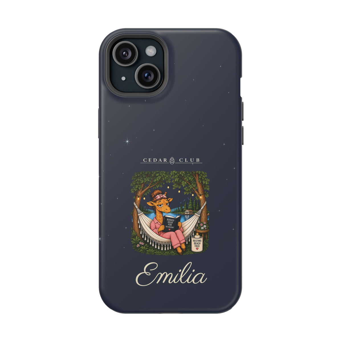 Personalized Resting Beach Face Phone Case — Magnetic Impact-Resistant