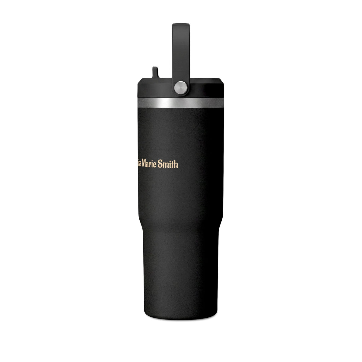 Personalized Custom Black Travel 32oz Tumbler