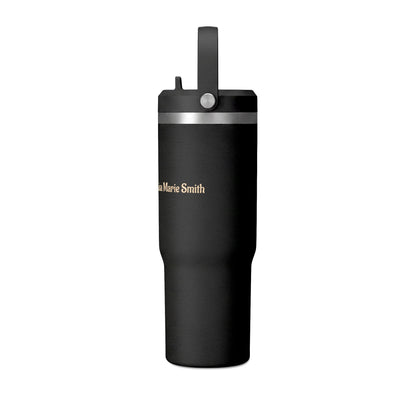 Personalized Custom Black Travel 32oz Tumbler