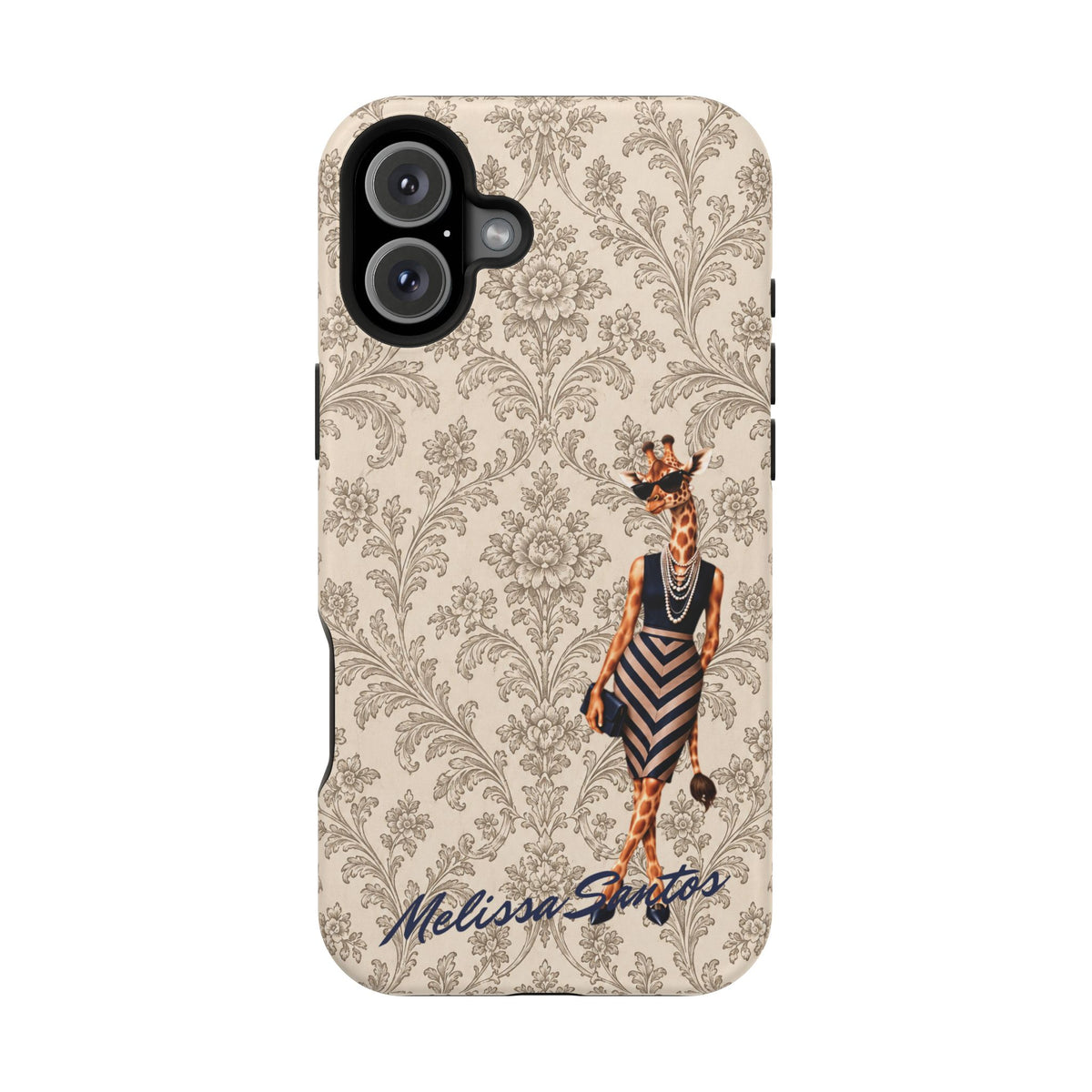 Personalized Giraffe Phone Case — Leopard Print Magnetic Impact-Resistant