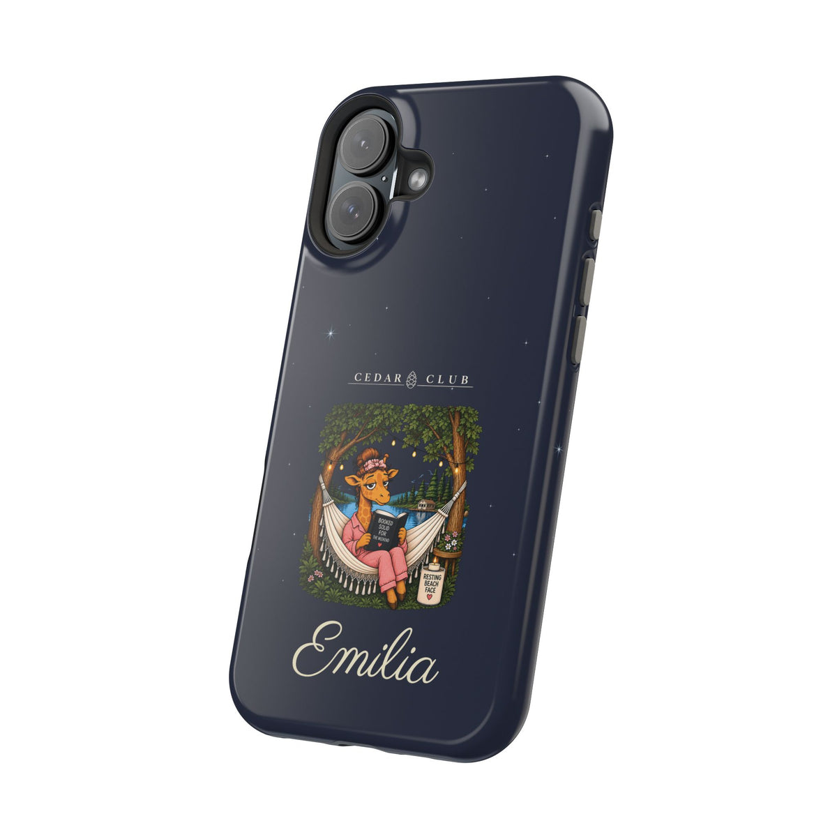 Personalized Resting Beach Face Phone Case — Magnetic Impact-Resistant