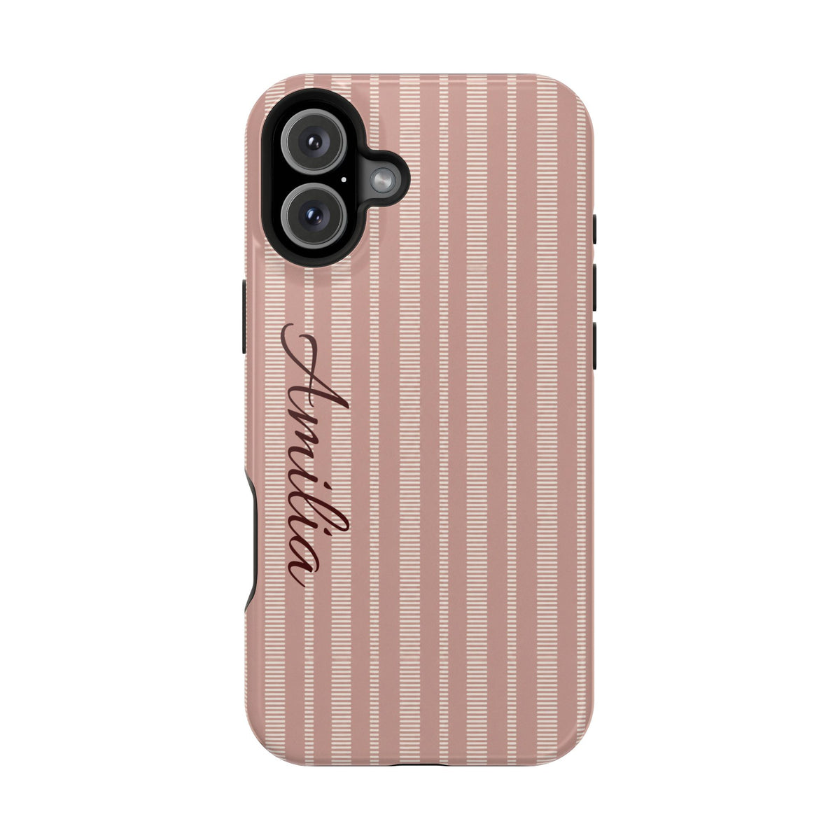 Striped Personalized Phone Case — Magnetic Impact-Resistant