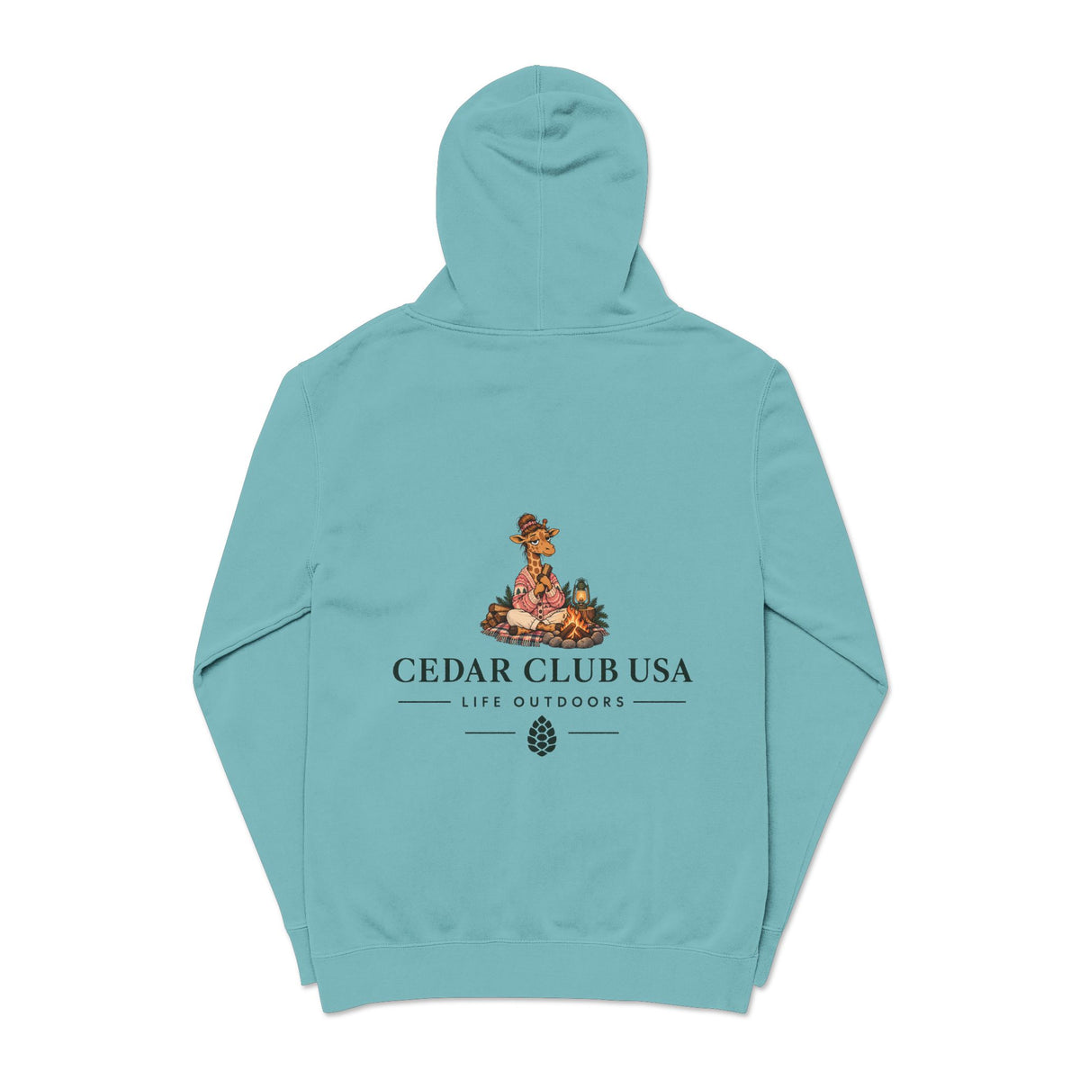 Cedar Club Hoodie — 'Cabin Professional' Pigment-Dyed Outdoor Pullover
