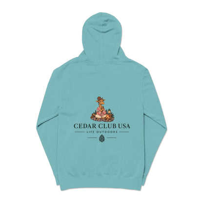 Cedar Club Hoodie — 'Cabin Professional' Pigment-Dyed Outdoor Pullover