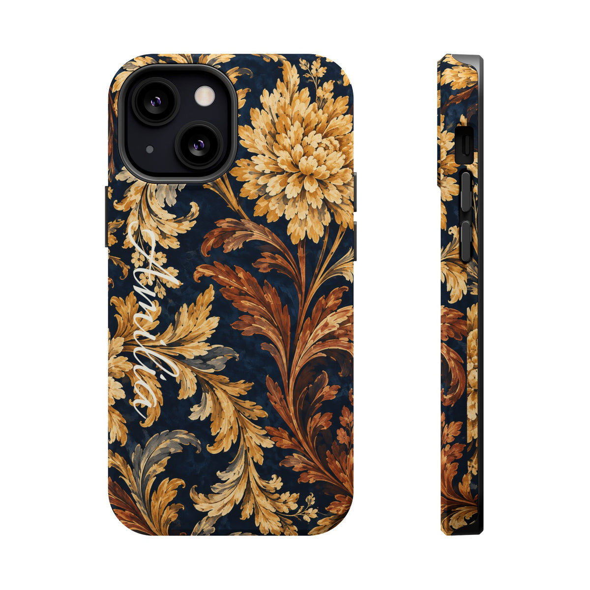 Floral Baroque Magnetic Impact-Resistant Phone Case