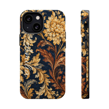 Floral Baroque Magnetic Impact-Resistant Phone Case