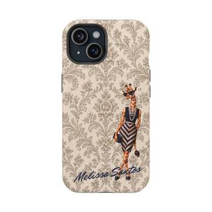 Personalized Giraffe Phone Case — Leopard Print Magnetic Impact-Resistant