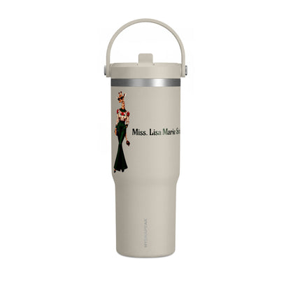 Personalized Custom Black Travel 32oz Tumbler