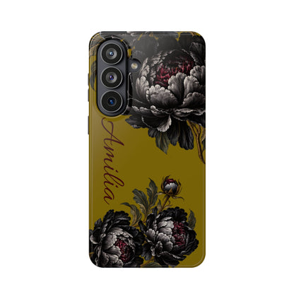 Floral Monogram Magnetic Phone Case — Personalized Impact-Resistant Cover