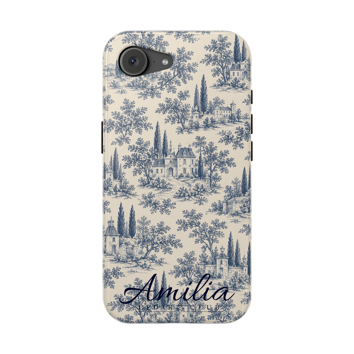 Personalized Toile Magnetic Phone Case — Impact‑Resistant, MagSafe Compatible
