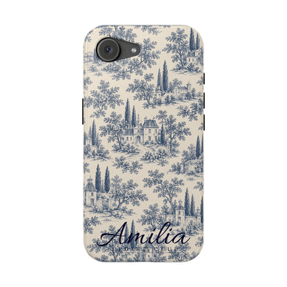 Personalized Toile Magnetic Phone Case — Impact‑Resistant, MagSafe Compatible