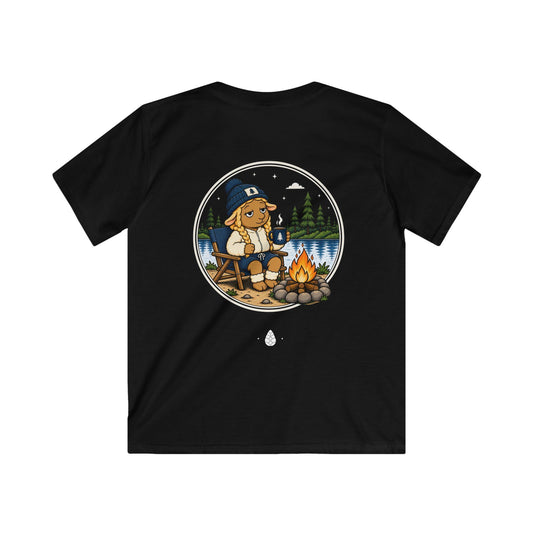 Cozy Campfire Sheep Kids T-shirt