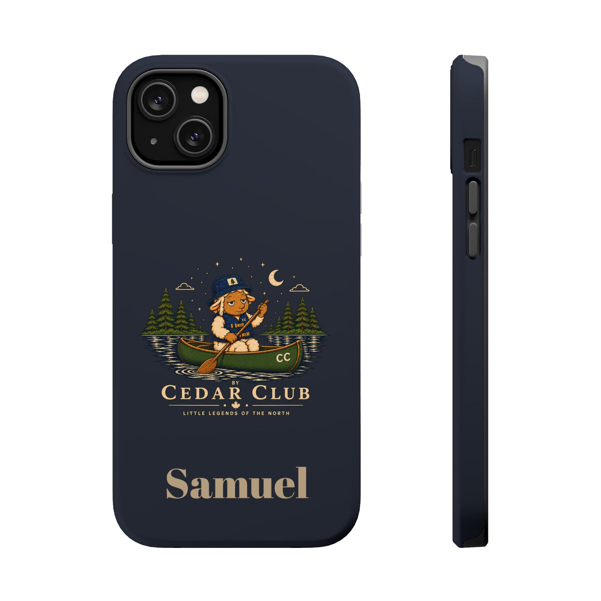 Personalized Canoeing Sheep Phone Case — Magnetic Impact-Resistant
