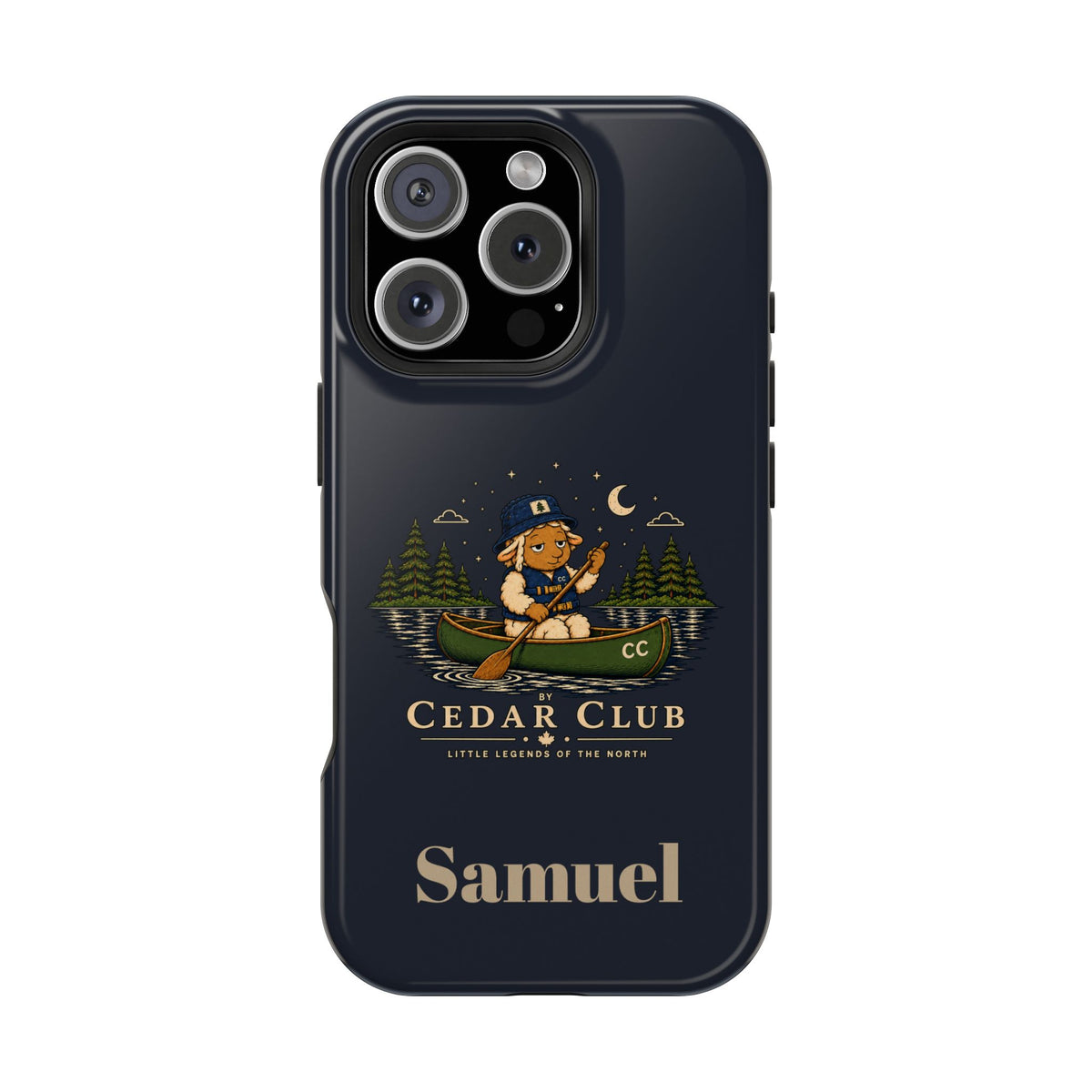 Personalized Canoeing Sheep Phone Case — Magnetic Impact-Resistant
