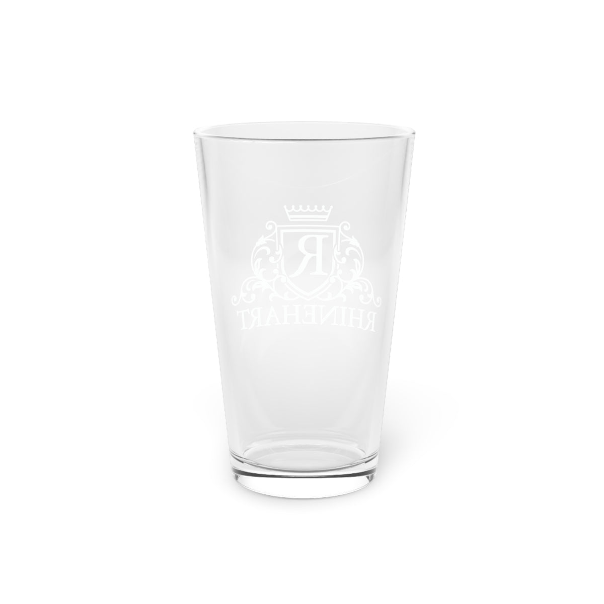Monogram Pint Glass – 16oz Crest Beer Glass