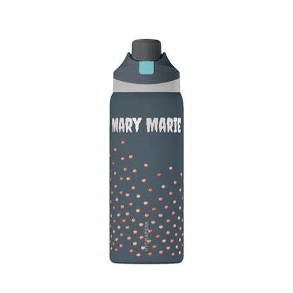 Personalized 32oz Insulated Water Bottle — Pumpkins