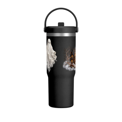 Halloween Ghost Haunted House 32oz Travel Tumbler