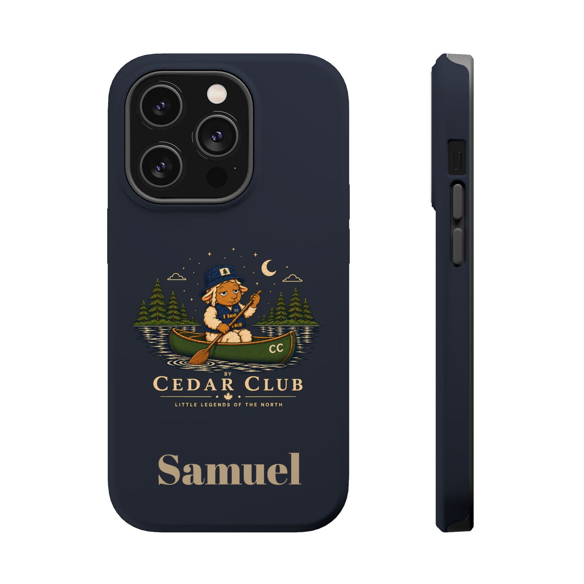 Personalized Canoeing Sheep Phone Case — Magnetic Impact-Resistant