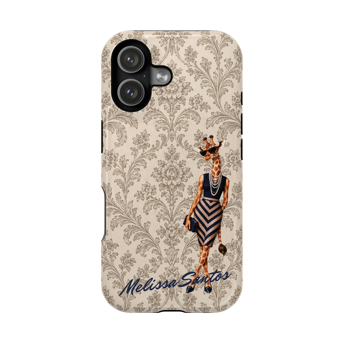 Personalized Giraffe Phone Case — Leopard Print Magnetic Impact-Resistant