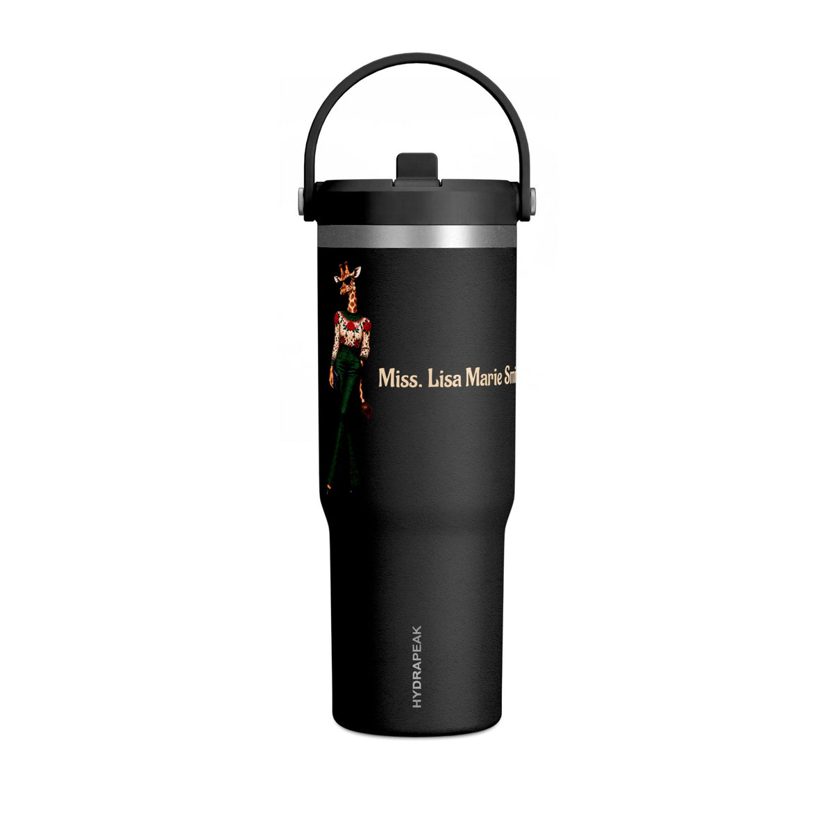 Personalized Custom Black Travel 32oz Tumbler