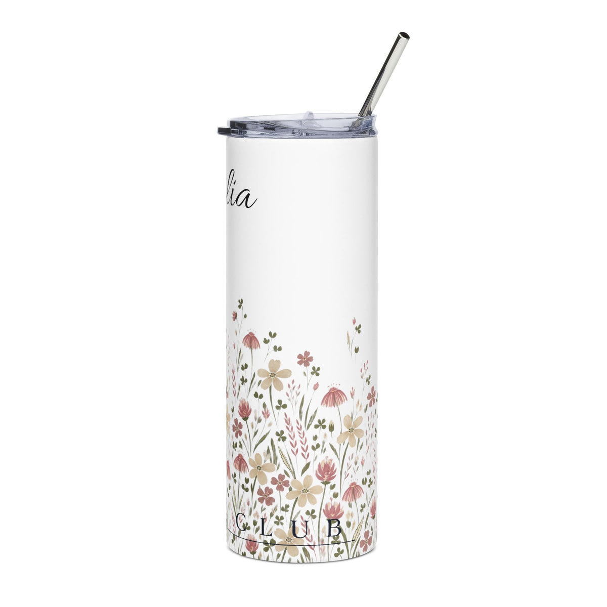 Floral Personalized 20oz Stainless Steel Tumbler