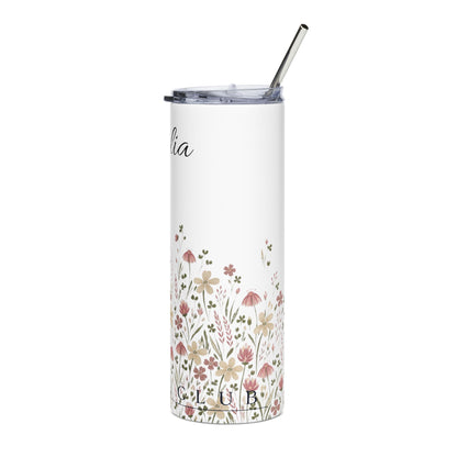 Floral Personalized 20oz Stainless Steel Tumbler