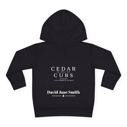 Copy of Toddler Hoodie — 'Little Legends' Canoeing Design | Cedar Cubs Personalized Pullover