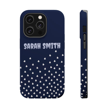 Halloween Ghost Magnetic Impact Phone Case — Custom Name