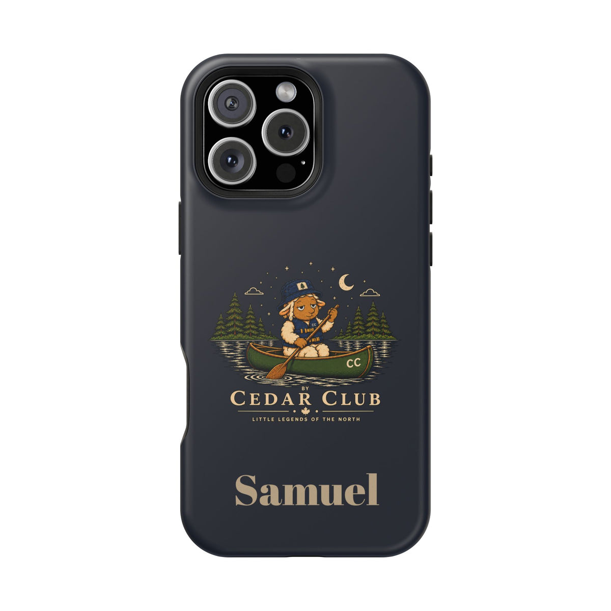 Personalized Canoeing Sheep Phone Case — Magnetic Impact-Resistant