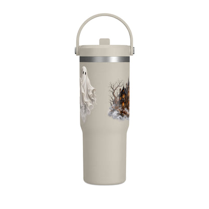 Halloween Ghost Haunted House 32oz Travel Tumbler