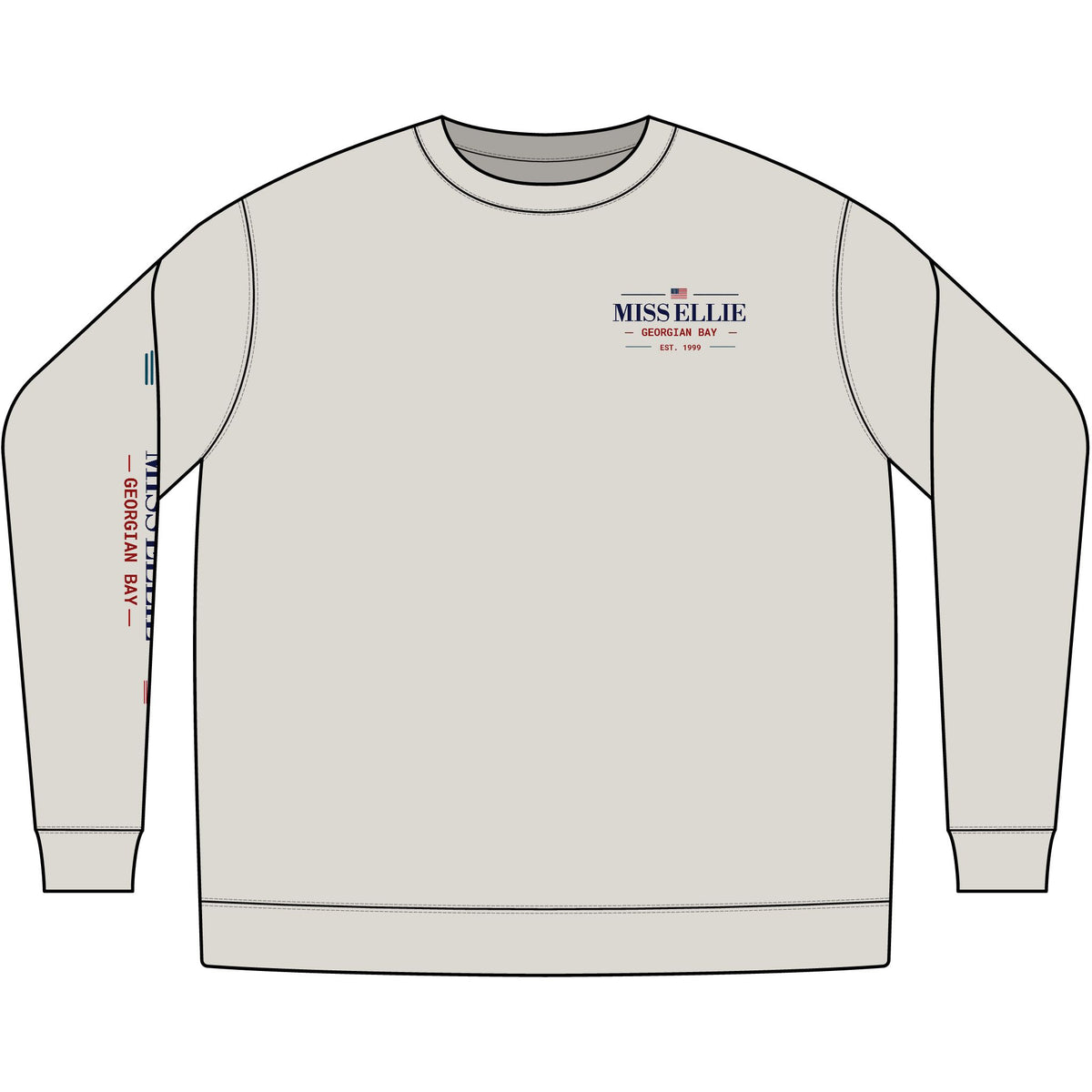 Cedar Club Crewneck Sweatshirt — Vintage Lakeboat Cabin Graphic