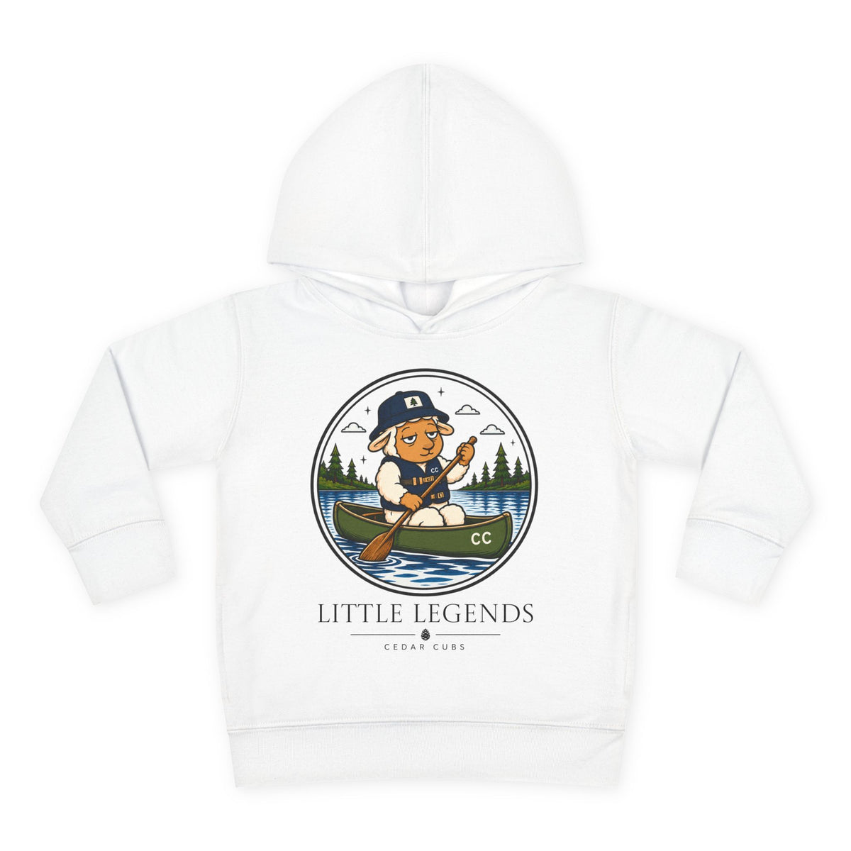 Copy of Toddler Hoodie — 'Little Legends' Canoeing Design | Cedar Cubs Personalized Pullover